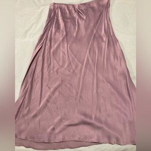 Anthropologie Lavender Satin Slip Skirt
